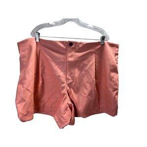 Avec Les Filles Shorts Women's Size 2X Orange Faux Leather